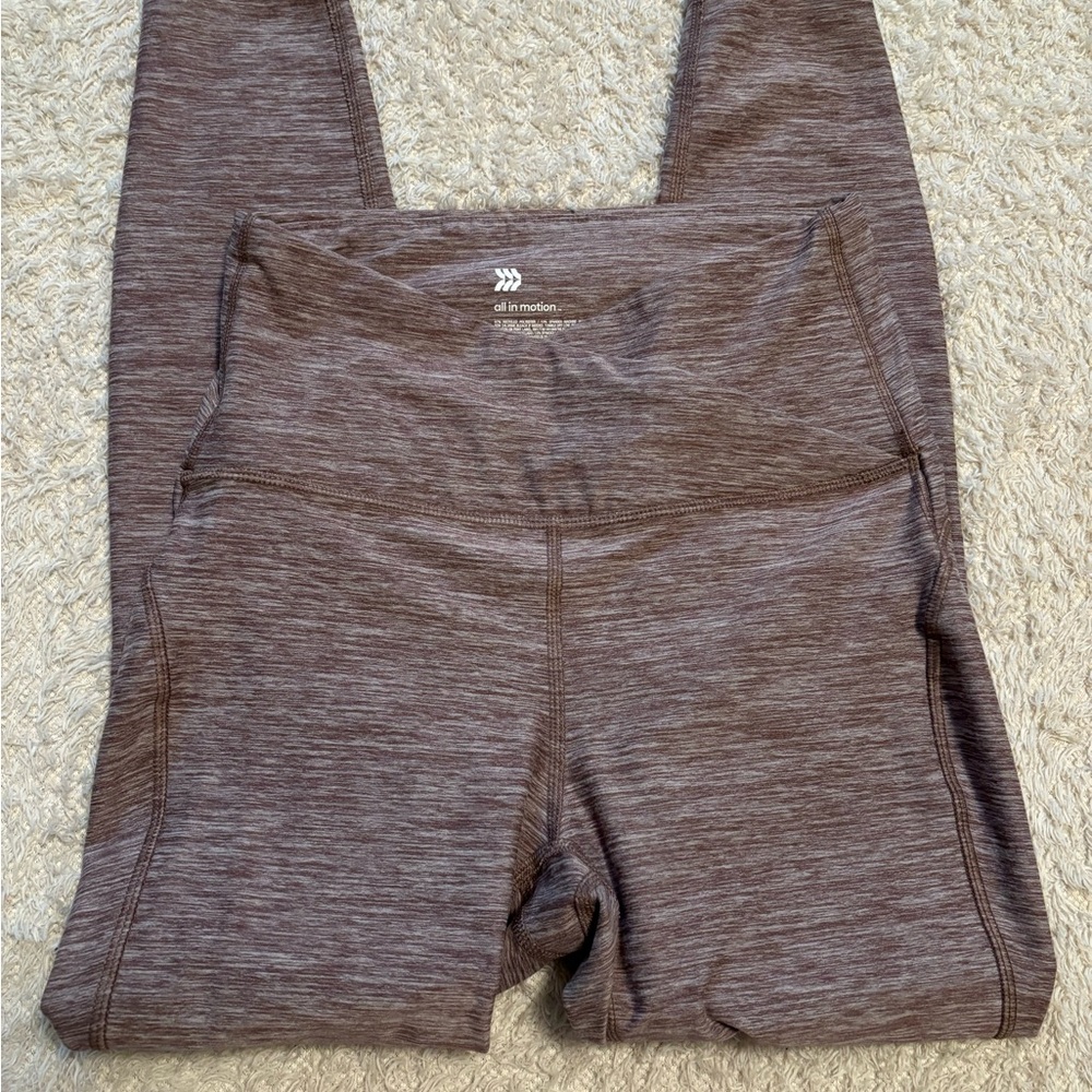 All in Motion Women’s Curvy High Raised Waisted leggings Rose Size Small